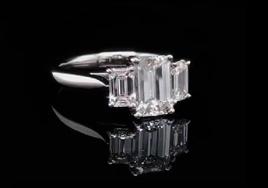 elegant emerald cut engagement rings