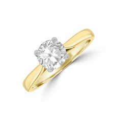 18ct Gold & Platinum 1.10ct Diamond Solitaire Ring