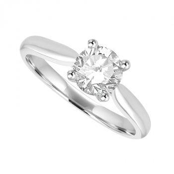 Platinum Solitaire DVS2 Diamond ring