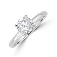 Platinum .90ct Solitaire ESi1 Diamond Ring