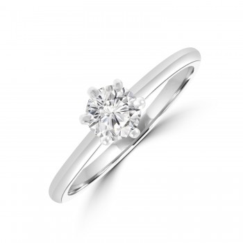 Platinum Solitaire ESi2 Diamond Ring
