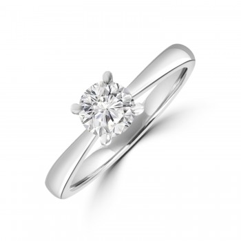 Platinum Solitaire ESi1 Diamond ring