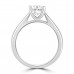 Platinum Oval DSi2 Diamond Solitaire ring