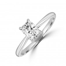 Platinum Radiant FSi1 Diamond Solitaire ring