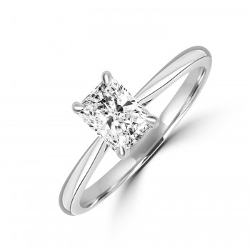 Platinum Radiant FSi1 Diamond Solitaire ring