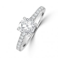 Platinum Solitaire DSi2 Diamond set ring