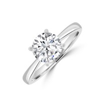 Platinum Solitaire FSi1 Diamond ring