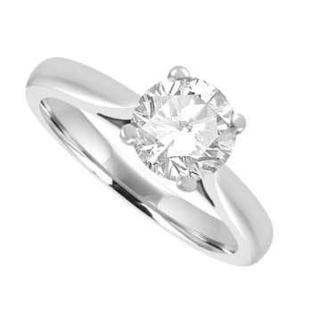 Platinum Solitaire DSi2 Diamond ring