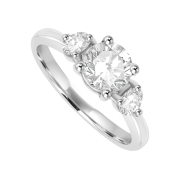 Platinum 3 stone Diamond Ring