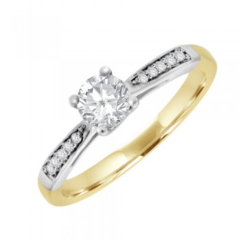 18ct Gold Solitaire GSi2 Diamond Engagement Ring