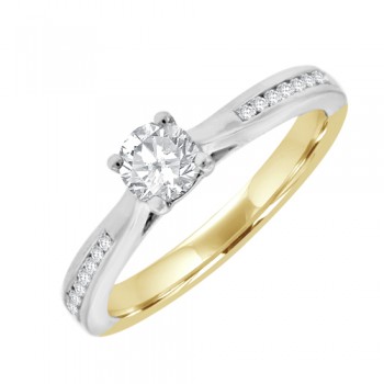 18ct Gold Solitaire GSi2 Diamond Engagement Ring