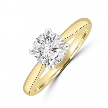 18ct Gold Solitaire DSi2 Diamond Ring
