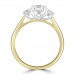 18ct Gold and Platinum 3-stone FSi1 Diamond ring