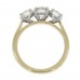 18ct Gold and Platinum Three-stone DSi2 Diamond ring