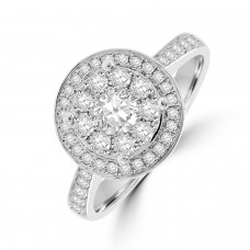 18ct White Gold Diamond Mirage Ring