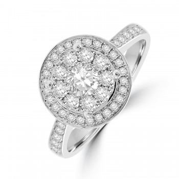 18ct White Gold Diamond Mirage Ring