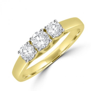 18ct Gold 3-stone Diamond Ring
