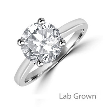 Platinum Solitaire Lab Grown DVS2 Diamond ring Platinum Solitaire Lab Grown DVS2 Diamond ring