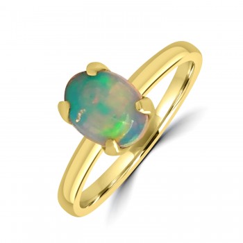 9ct Gold Opal Glitterball ring
