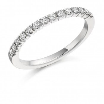 Platinum 14-Stone Diamond Eternity Ring
