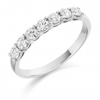 Platinum 7-Stone Diamond Eternity Ring