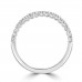 Platinum .33ct Diamond U-Hoop Eternity Ring