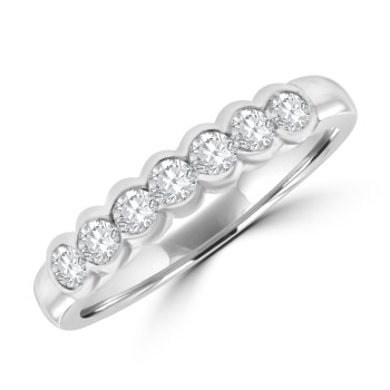 Platinum Diamond Rubover Eternity ring