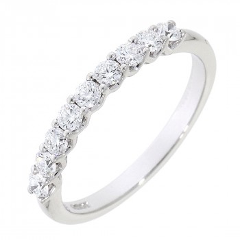 Platinum Nine Diamond V-claw Eternity ring
