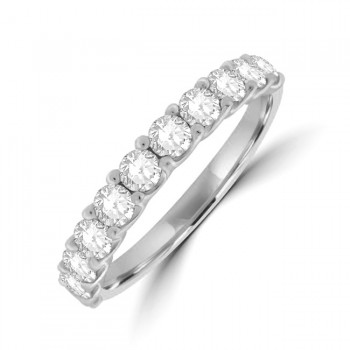 Platinum Diamond Cog style Eternity ring