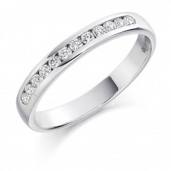 Platinum 12-stone Diamond Wedding Ring