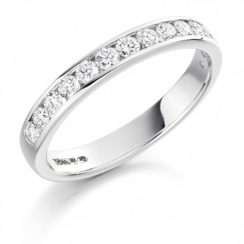 Platinum 12-stone .50ct Diamond Wedding/Eternity Ring