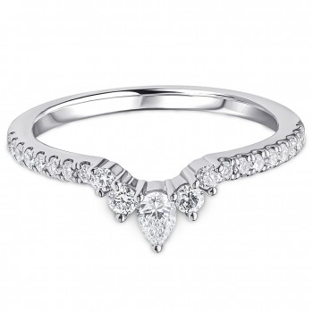 Platinum Diamond Tiara Shaped Eternity ring