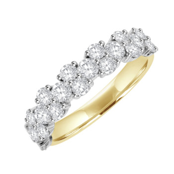 18ct 20st Diamond Eternity Style Ring - Alt 2 x 1 Setting