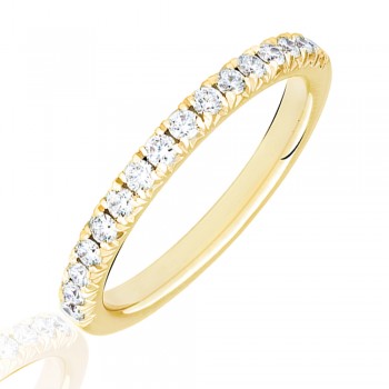 18ct Gold .33ct Diamond French Pave Eternity Ring