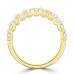 18ct Gold Eleven stone Diamond Loopy Claw Eternity ring