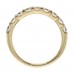 18ct Yellow Gold Diamond Square Claw Eternity ring