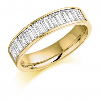 18ct Gold Baguette Diamond Channel Eternity Ring