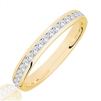 18ct Gold .50ct Princess cut Diamond Wedding Ring