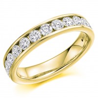 18ct Yellow Gold Channel set 1.00ct Diamond Eternity ring