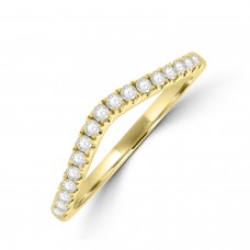 18ct Yellow Gold Diamond Shaped Eternity Ring