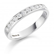18ct White Gold 14-stone Diamond Wedding Ring