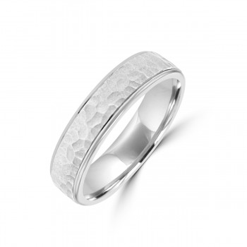 Textured wedding ring style at Ellisons Jewellers