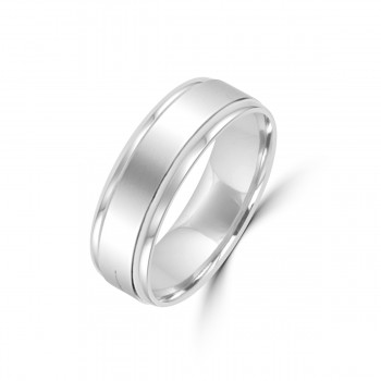 Bold platinum wedding ring at Ellisons Jewellers Belfast
