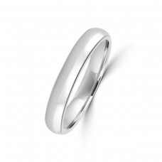 Platinum 3mm Soft Court Wedding Ring