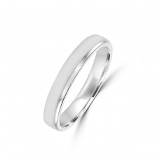 Platinum 3mm Soft Court Wedding Ring