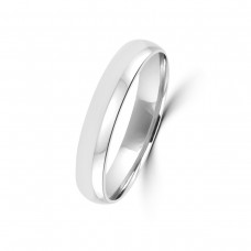 18ct White Gold 4mm Polished Wedding Ring