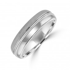 Tungsten Polished/Satin Band Ring