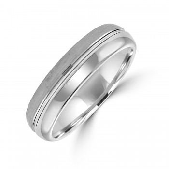 Tungsten Polished/Satin Band Ring