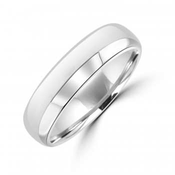 Tungsten Court shaped Plain Wedding band ring