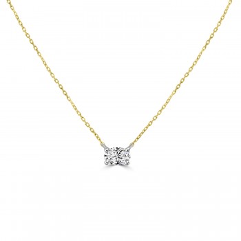 18ct Yellow Gold Oval Pendant